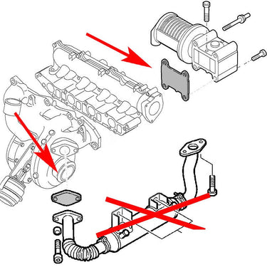 EGR Removal Blanking Kit for Opel Vauxhall Cdti Saab Tid Fiat Alfa Lancia1.9 Generic US Part One